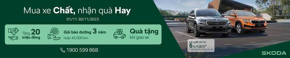 Gi&aacute; xe Skoda v&agrave; chương tr&igrave;nh khuyến m&atilde;i mới nhất th&aacute;ng 11.2023