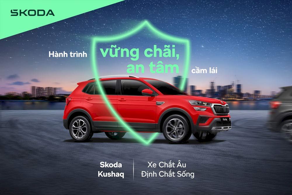 Skoda Kushaq, mẫu SUV an toàn chuẩn Châu Âu cho gia đình trẻ