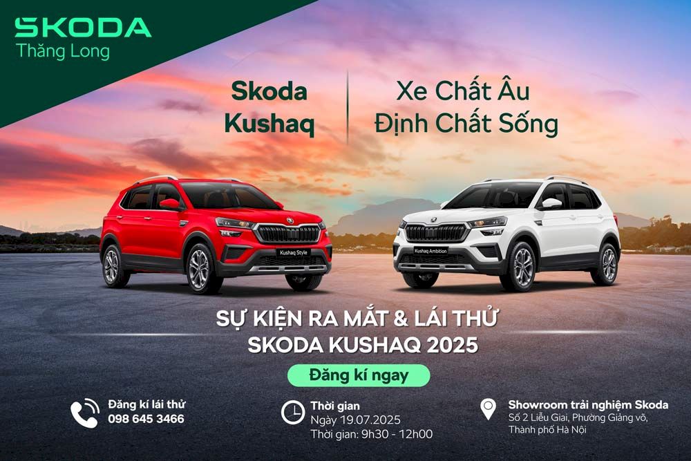 CHÍNH THỨC RA MẮT SKODA KUSHAQ – CHIẾN BINH ĐÔ THỊ CHÂU ÂU BÙNG NỔ TẠI HÀ NỘI