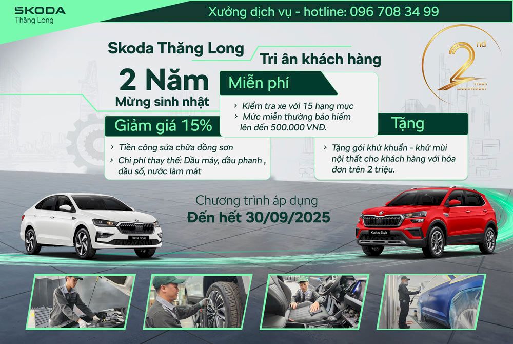 TRI ÂN KHÁCH HÀNG - MỪNG SINH NHẬT SKODA THĂNG LONG