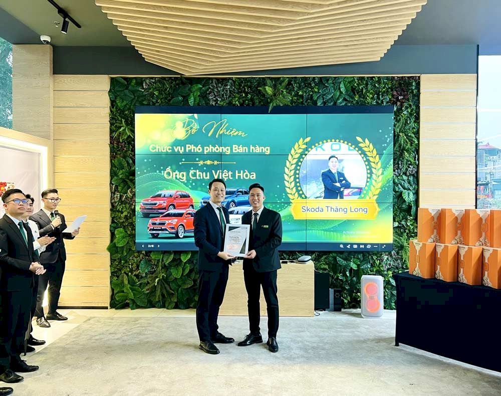 Skoda Thăng Long bổ nhiệm Ph&oacute; ph&ograve;ng B&aacute;n h&agrave;ng 