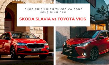 Skoda Slavia vs Toyota Vios: Cuộc chiến kích thước và công nghệ đỉnh cao
