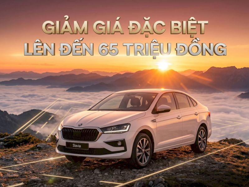 Giá Xe Skoda Slavia Tháng 6/2026: Ưu Đãi 50% Trước Bạ, Tặng 1.000 Lít Xăng