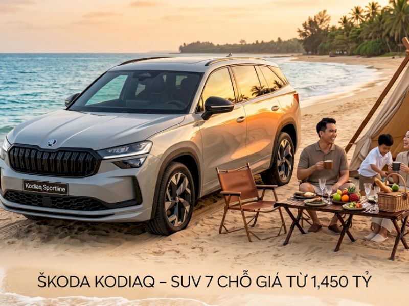 Giá xe Skoda Kodiaq tháng 6/2026: SUV 7 chỗ Châu Âu từ 1,450 tỷ đồng